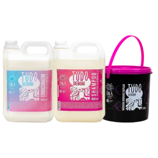 Kit Lavatório Profissional DKA Cosméticos - Shampoo 5l + Condicionador 5l + Máscara 2,5k