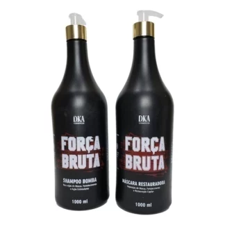 Kit Tratamento Reconstrutor Intensivo e Estimulador de Crescimento Força Bruta DKA Cosméticos