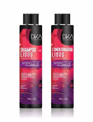 kit LISOS - sempre exuberante - Shampoo + condicionador DKA 800ml.